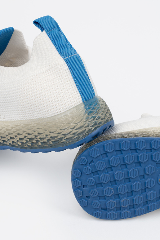 INhite color sneakers z niebieską... INhite color sneakers z niebieską...