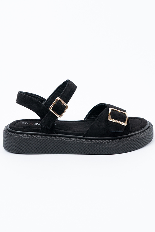 black sandals Inith buckle black sandals Inith buckle