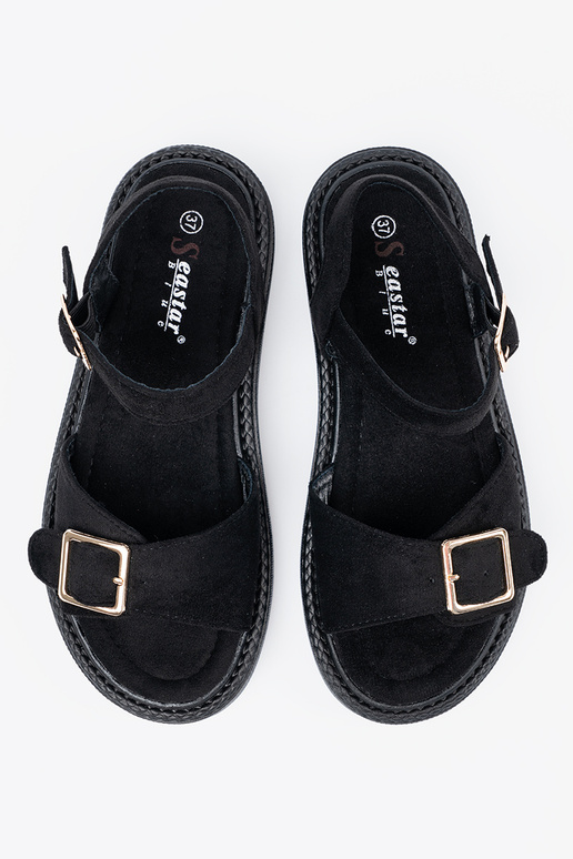black sandals Inith buckle black sandals Inith buckle