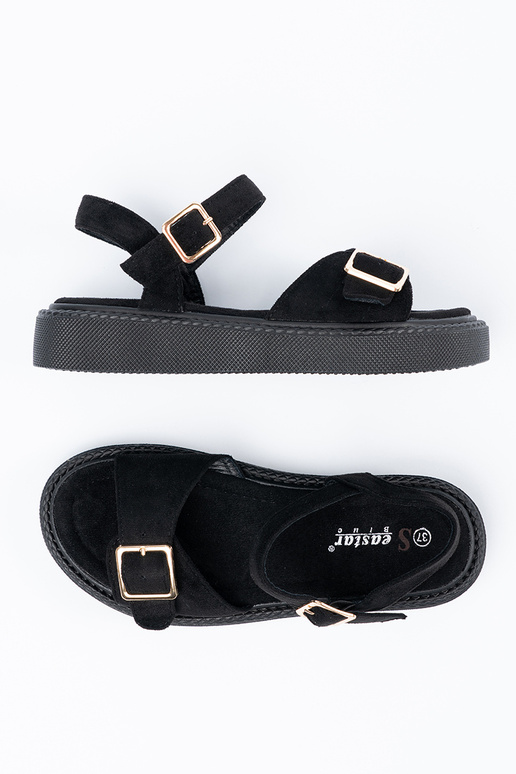 black sandals Inith buckle black sandals Inith buckle