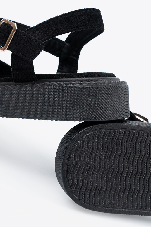 black sandals Inith buckle black sandals Inith buckle