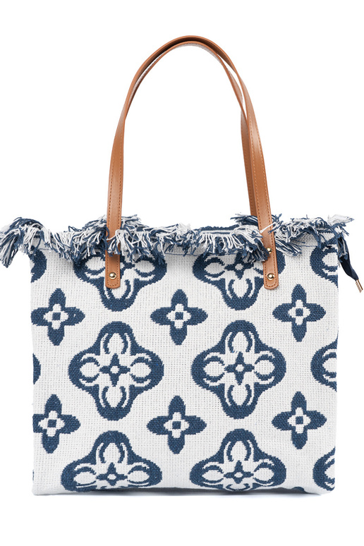 Plażowa torba z frędzlami na ramię