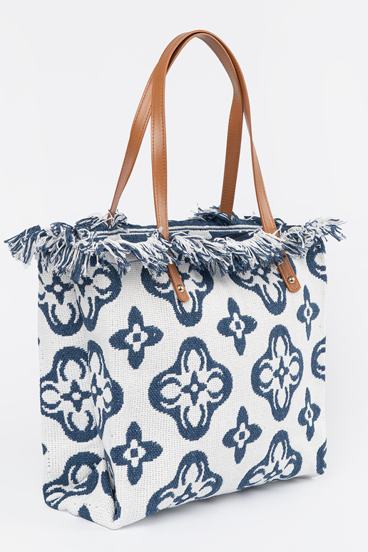 Plażowa torba z frędzlami na ramię