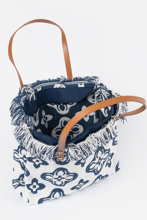 Plażowa torba z frędzlami na ramię