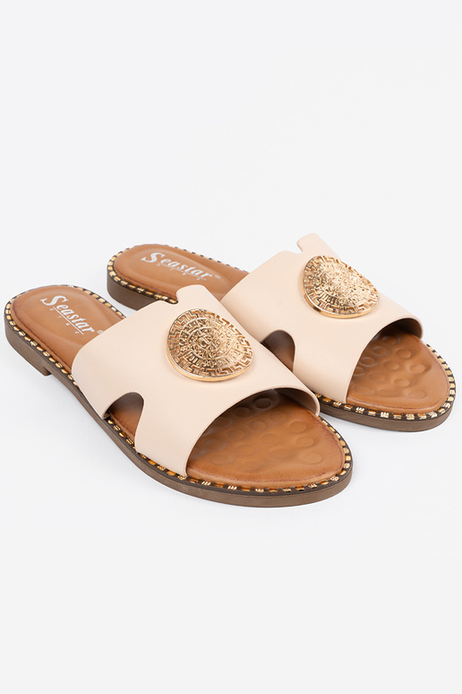 Slippers brightlybeige Inith gold... Slippers brightlybeige Inith gold...