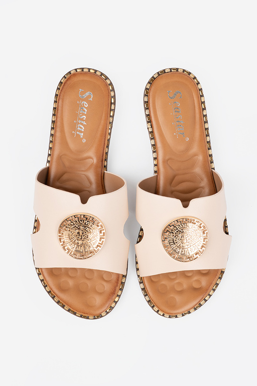 Slippers brightlybeige Inith gold... Slippers brightlybeige Inith gold...