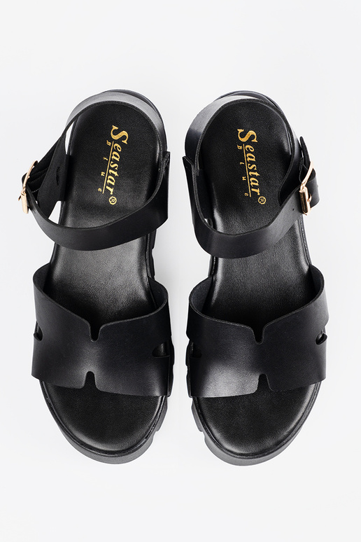 sandals black Inith a high platform sandals black Inith a high platform