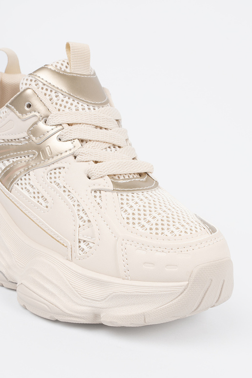 ivory Sneakers on a thick sole