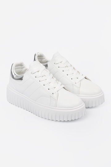 INhite color Sneakers ze... 2