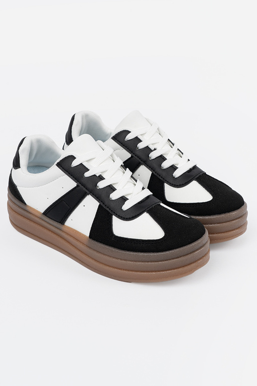Black and-Inhite color Sneakers Inith...