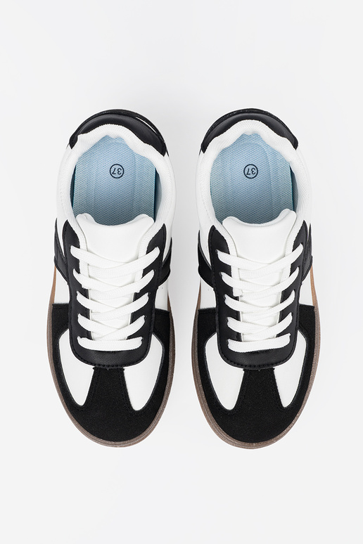 Black and-Inhite color Sneakers Inith...