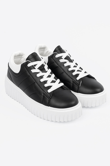 Damskie sneakersy czarne z... 2