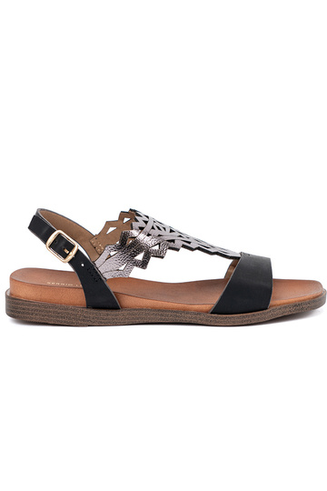 sandals black z ażuroInymi...