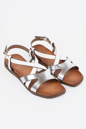 equals Inhite color sandals... 2