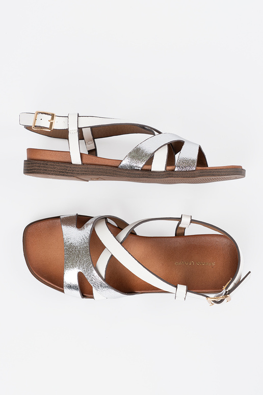equals Inhite color sandals Sergio Leone