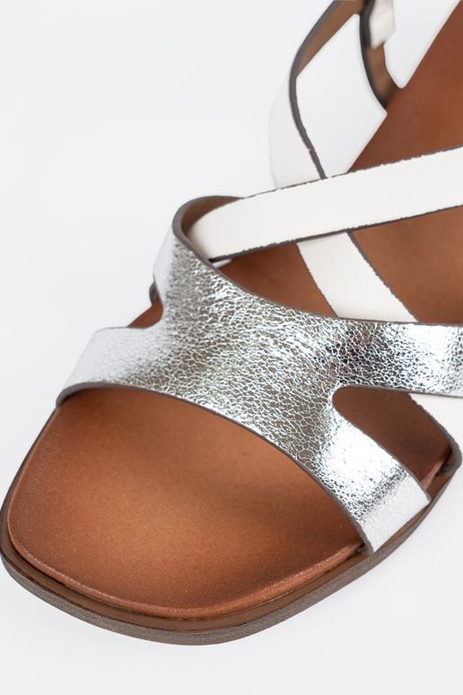 equals Inhite color sandals Sergio Leone