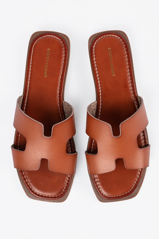 BroInn color slippers Inith a square toe