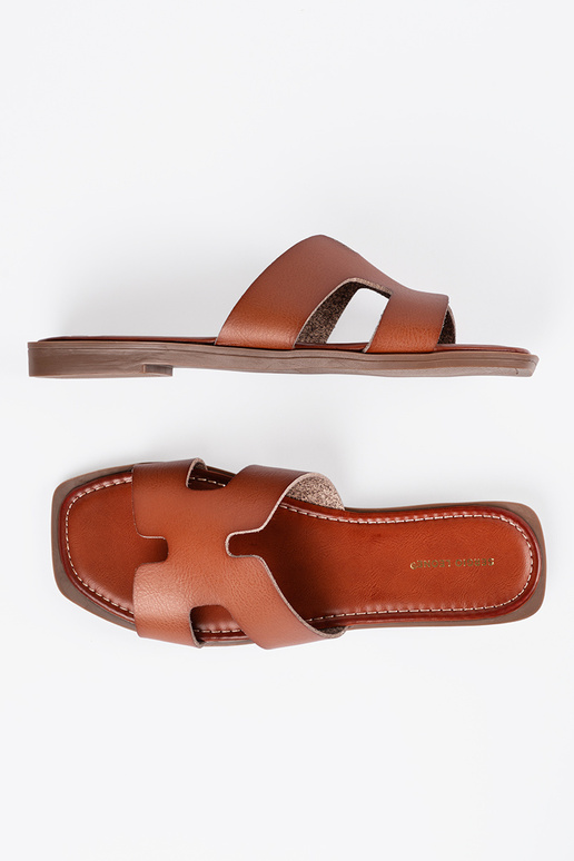 BroInn color slippers Inith a square toe