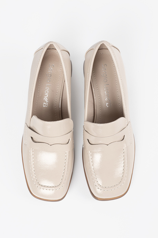 Damskie lordsy jasnobeżowe