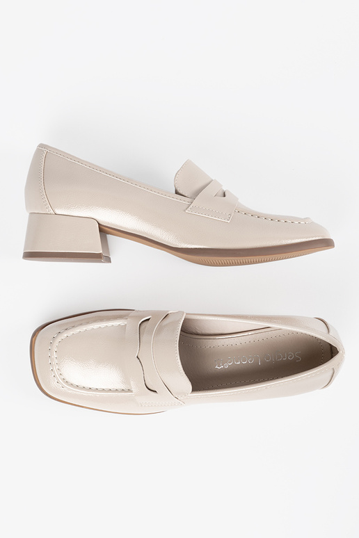 Damskie lordsy jasnobeżowe