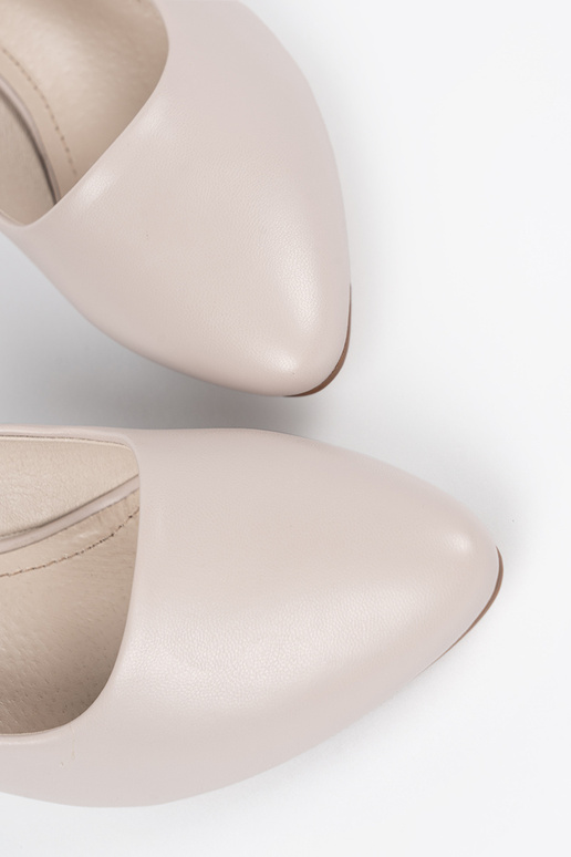 Jasnoszare czółenka Sergio Leone