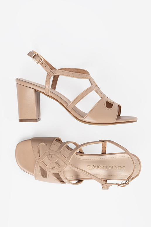 sandals beige Inomens on highheels