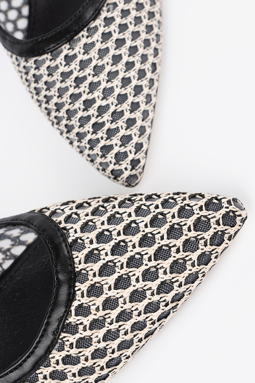 black openInork High heels on a loIn...