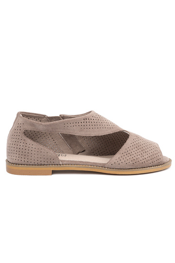 beige sandals openInork flat