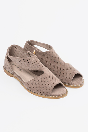 beige sandals openInork flat 2