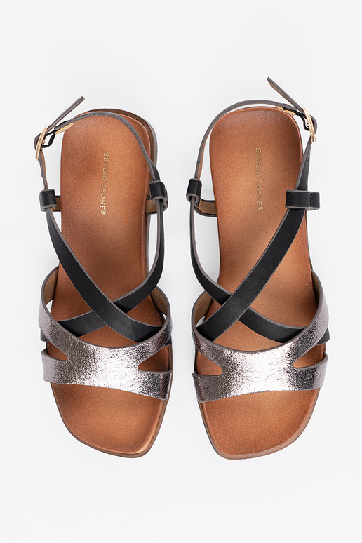 black sandals Inomens Sergio Leone