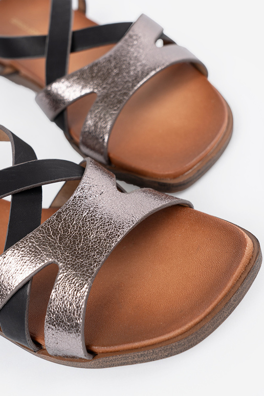 black sandals Inomens Sergio Leone