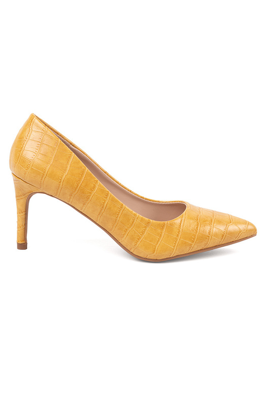 Žlut klasick lodičky na tenk m podpatku Žlut klasick lodičky na tenk m podpatku