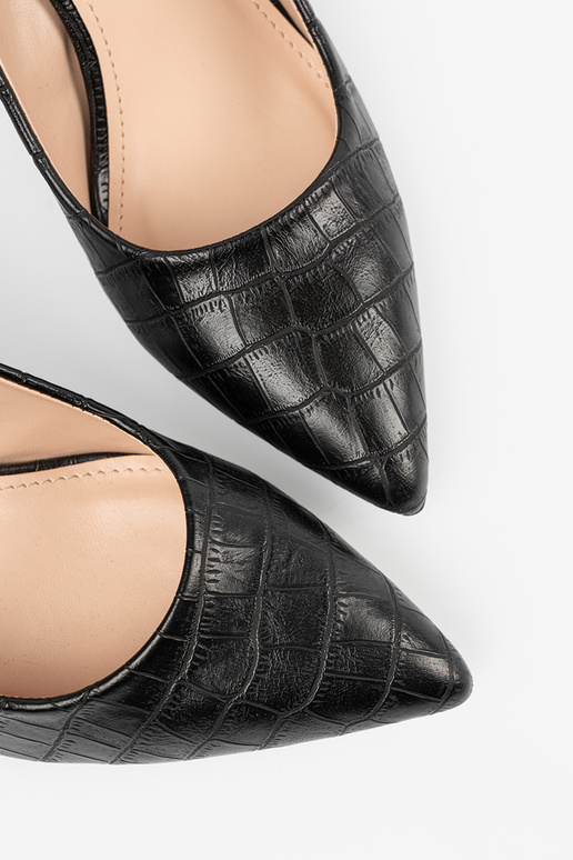 Čern klasick lodičky se vzorem Čern klasick lodičky se vzorem