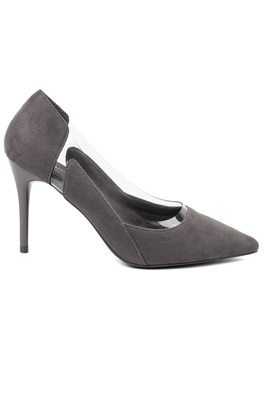 gray of suede High heels z...