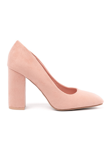 Brightly pink High heels on...