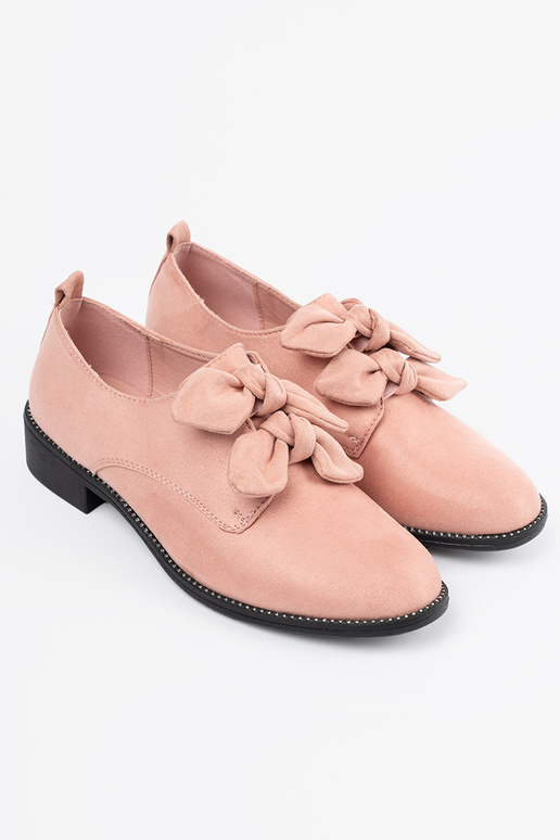 Light pink hue of suede shoes z...