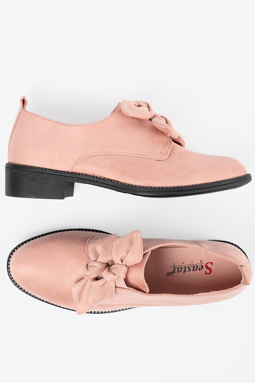 Light pink hue of suede shoes z...