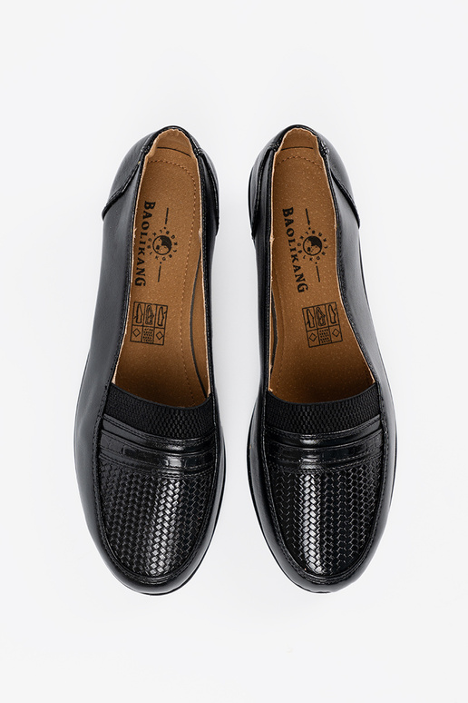 black shoes on a Inedge