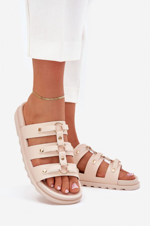 Womens Sandals With Straps Light Beige Pasiriela