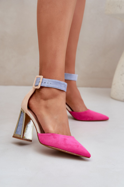 Heeled Sandals With Pointed Toes Fuchsia Gekkaria Heeled Sandals With Pointed Toes Fuchsia Gekkaria
