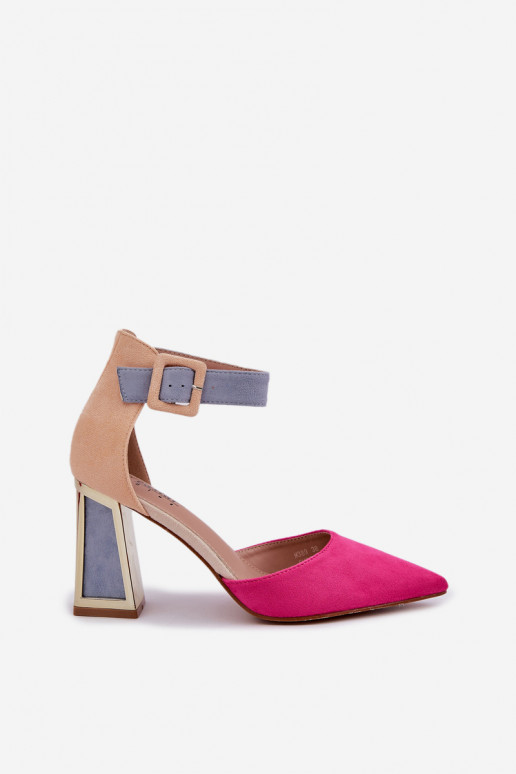 Heeled Sandals With Pointed Toes Fuchsia Gekkaria Heeled Sandals With Pointed Toes Fuchsia Gekkaria