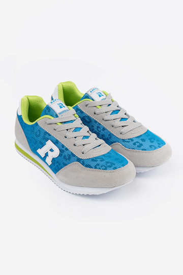 Sneakers model shoes In odcieniach bluego i greyści