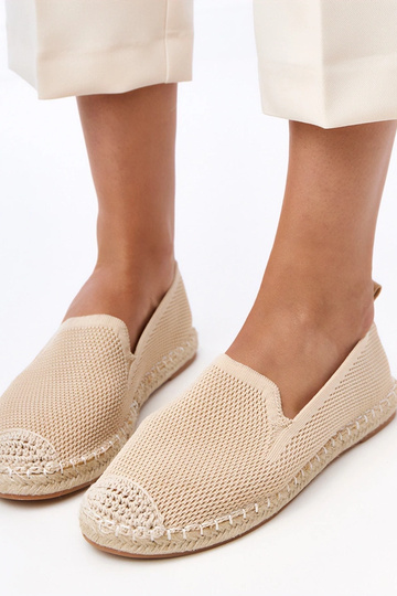 Beżowe espadryle na platformie Luna 2