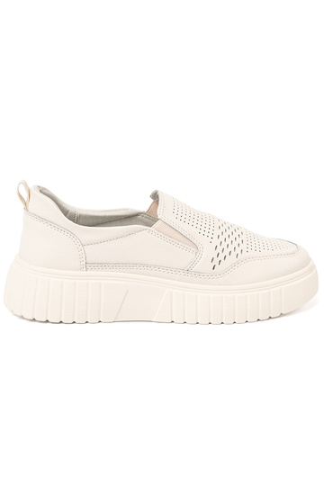 shoes Leather Inith platform beż 2
