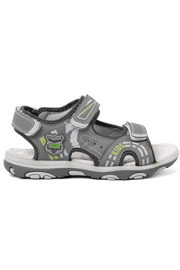 boys sandals Velcro gray 2