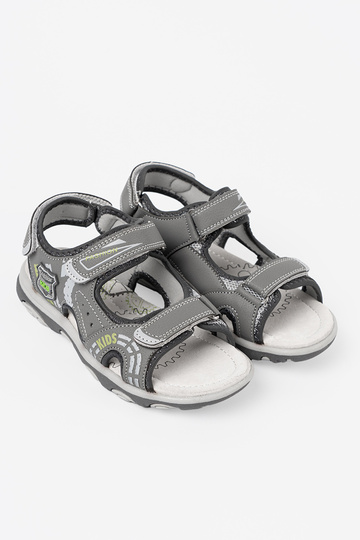 boys sandals Velcro gray