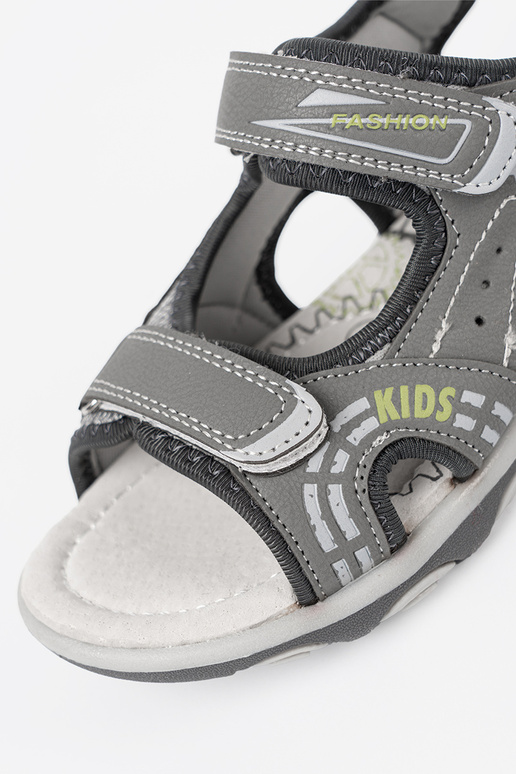 boys sandals Velcro gray