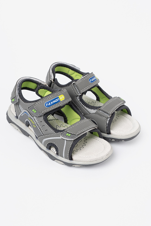 gray sandals boyish