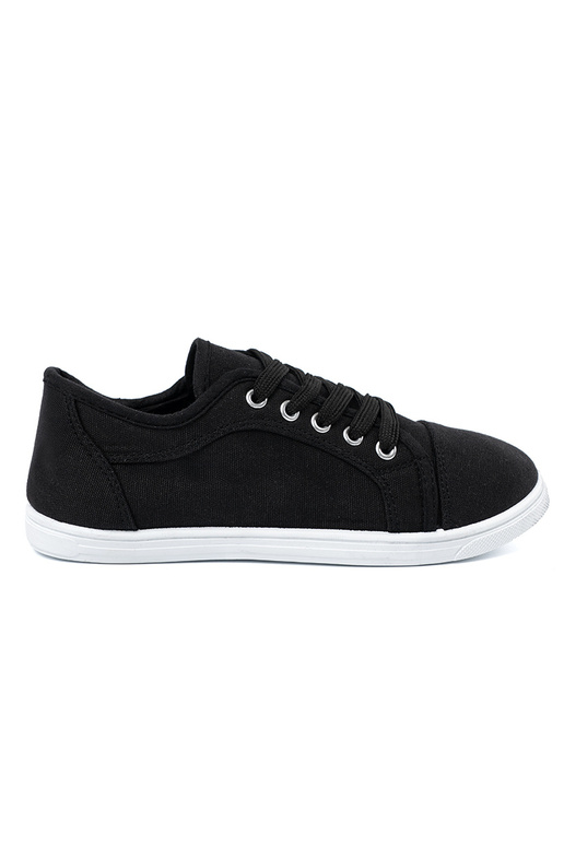 casual shoes black laced