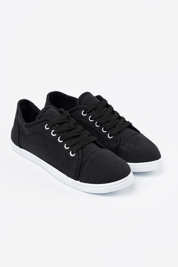 casual shoes black laced